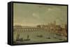 Four Views of London: the Thames Looking Towards Westminster-Antonio Joli-Framed Stretched Canvas