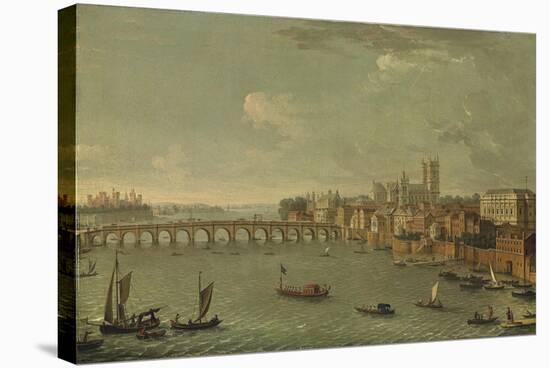 Four Views of London: the Thames Looking Towards Westminster-Antonio Joli-Stretched Canvas