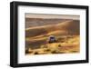 Four Wheel Drive on Desert Dunes, Wahiba, Oman, Middle East-Angelo Cavalli-Framed Photographic Print