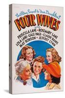 Four Wives, May Robson, Rosemary Lane, Lola Lane, Priscilla Lane, Gale Page, 1939-null-Stretched Canvas