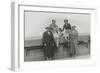 Four Women and a Dog on Holiday-null-Framed Photographic Print