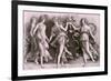 Four women dancing-Andrea Mantegna-Framed Giclee Print