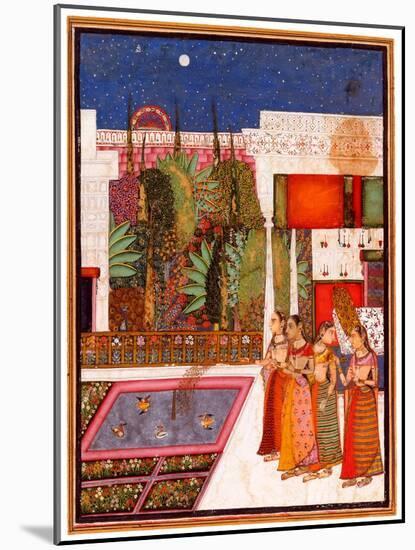 Four Women in a Palace Garden-null-Mounted Giclee Print