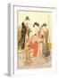 Four Women-Kitagawa Utamaro-Framed Art Print