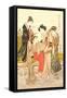 Four Women-Kitagawa Utamaro-Framed Stretched Canvas