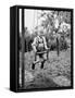 Four Year Old Boy on a Swing, Ca. 1950-null-Framed Stretched Canvas