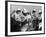 Four Young British Student Nurses Making Notes Together from Medical Textbooks-null-Framed Photographic Print