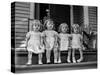 Four Young Girls Posing for Portrait including Three Triplets and a Sister. Arkansas, 1943 (Photo)-Jay Baylor Roberts-Stretched Canvas