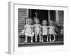 Four Young Girls Posing for Portrait including Three Triplets and a Sister. Arkansas, 1943 (Photo)-Jay Baylor Roberts-Framed Giclee Print