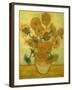 Fourteen Sunflowers in a Vase, 1889-Vincent van Gogh-Framed Giclee Print