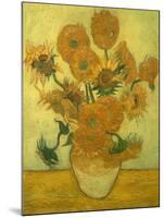 Fourteen Sunflowers in a Vase, 1889-Vincent van Gogh-Mounted Giclee Print
