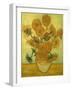 Fourteen Sunflowers in a Vase, 1889-Vincent van Gogh-Framed Giclee Print