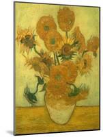 Fourteen Sunflowers in a Vase, 1889-Vincent van Gogh-Mounted Giclee Print