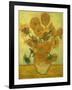 Fourteen Sunflowers in a Vase, 1889-Vincent van Gogh-Framed Giclee Print