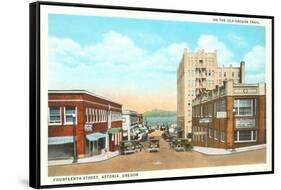 Fourteenth Street, Astoria, Oregon-null-Framed Stretched Canvas