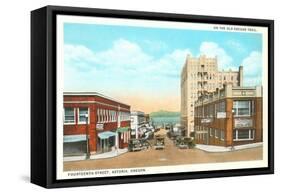 Fourteenth Street, Astoria, Oregon-null-Framed Stretched Canvas