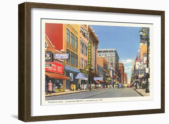 Fourth Avenue, Louisville, Kentucky-null-Framed Art Print