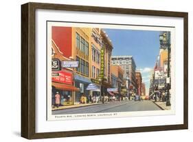 Fourth Avenue, Louisville, Kentucky-null-Framed Art Print