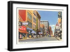 Fourth Avenue, Louisville, Kentucky-null-Framed Art Print