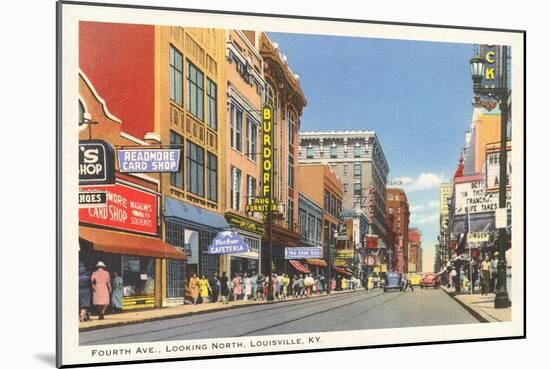 Fourth Avenue, Louisville, Kentucky-null-Mounted Art Print