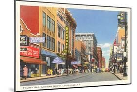 Fourth Avenue, Louisville, Kentucky-null-Mounted Art Print