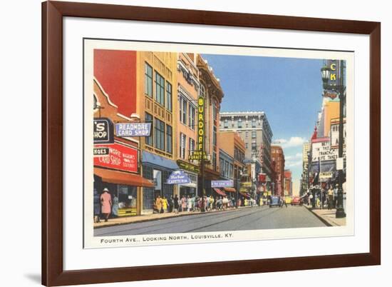 Fourth Avenue, Louisville, Kentucky-null-Framed Premium Giclee Print