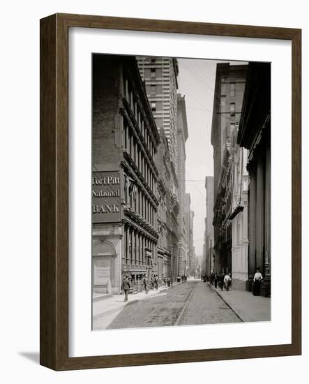 Fourth Avenue, Pittsburg, Pa.-null-Framed Photo