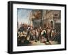 Fourth Dragoon Guards Leaving For the Crimean War, c.1854-null-Framed Giclee Print