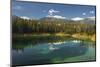 Fourth lake of valley of Five Lakes trail, Jasper National Park, UNESCO World Heritage Site, Canadi-Jon Reaves-Mounted Photographic Print