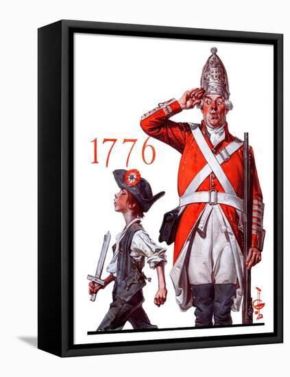 "Fourth of July, 1776,"June 30, 1923-Joseph Christian Leyendecker-Framed Stretched Canvas