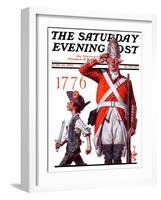 "Fourth of July, 1776," Saturday Evening Post Cover, June 30, 1923-Joseph Christian Leyendecker-Framed Giclee Print