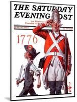 "Fourth of July, 1776," Saturday Evening Post Cover, June 30, 1923-Joseph Christian Leyendecker-Mounted Giclee Print
