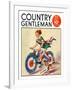 "Fourth of July Bike Ride," Country Gentleman Cover, July 1, 1934-John Drew-Framed Giclee Print