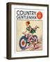 "Fourth of July Bike Ride," Country Gentleman Cover, July 1, 1934-John Drew-Framed Giclee Print