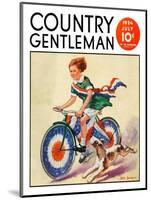 "Fourth of July Bike Ride," Country Gentleman Cover, July 1, 1934-John Drew-Mounted Giclee Print