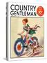 "Fourth of July Bike Ride," Country Gentleman Cover, July 1, 1934-John Drew-Stretched Canvas