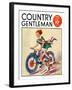 "Fourth of July Bike Ride," Country Gentleman Cover, July 1, 1934-John Drew-Framed Giclee Print