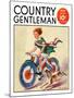 "Fourth of July Bike Ride," Country Gentleman Cover, July 1, 1934-John Drew-Mounted Giclee Print