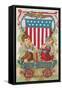 Fourth of July, Children with Firecrackers-null-Framed Stretched Canvas