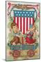 Fourth of July, Children with Firecrackers-null-Mounted Art Print