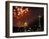 Fourth of July Fireworks from the Space Needle, Seattle, Washington, USA-Jamie & Judy Wild-Framed Premium Photographic Print