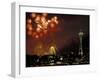 Fourth of July Fireworks from the Space Needle, Seattle, Washington, USA-Jamie & Judy Wild-Framed Premium Photographic Print