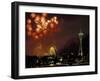 Fourth of July Fireworks from the Space Needle, Seattle, Washington, USA-Jamie & Judy Wild-Framed Photographic Print