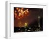 Fourth of July Fireworks from the Space Needle, Seattle, Washington, USA-Jamie & Judy Wild-Framed Photographic Print