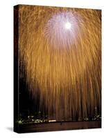 Fourth of July Fireworks over Lake Union, Seattle, Washington, USA-Jamie & Judy Wild-Stretched Canvas