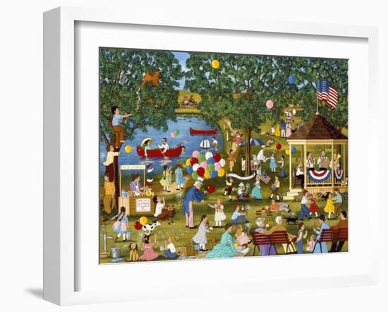 Fourth of July Lake-Sheila Lee-Framed Giclee Print