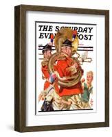 "Fourth of July Parade," Saturday Evening Post Cover, July 1, 1933-Joseph Christian Leyendecker-Framed Giclee Print