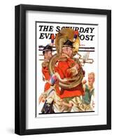 "Fourth of July Parade," Saturday Evening Post Cover, July 1, 1933-Joseph Christian Leyendecker-Framed Giclee Print