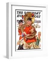 "Fourth of July Parade," Saturday Evening Post Cover, July 1, 1933-Joseph Christian Leyendecker-Framed Giclee Print