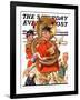 "Fourth of July Parade," Saturday Evening Post Cover, July 1, 1933-Joseph Christian Leyendecker-Framed Giclee Print